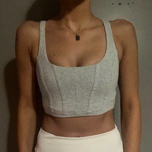 Grey Sweat Tank Top